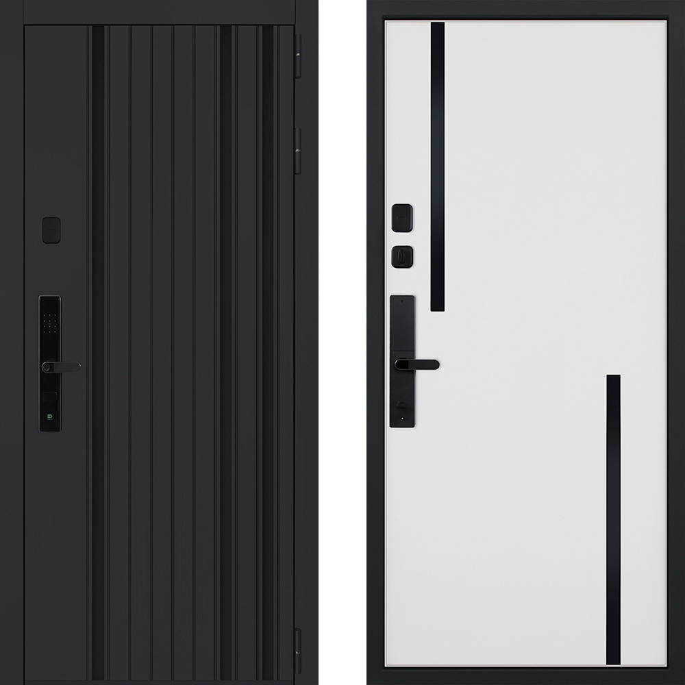 Стальная дверь «Solana» (биометрический замок Smart lock R06)