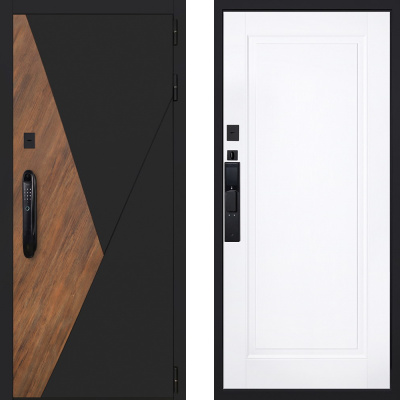 Стальная дверь «Plata» (биометрический замок Smart lock DZ 888)